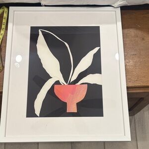 Anthropologie Black and Pink Art Print